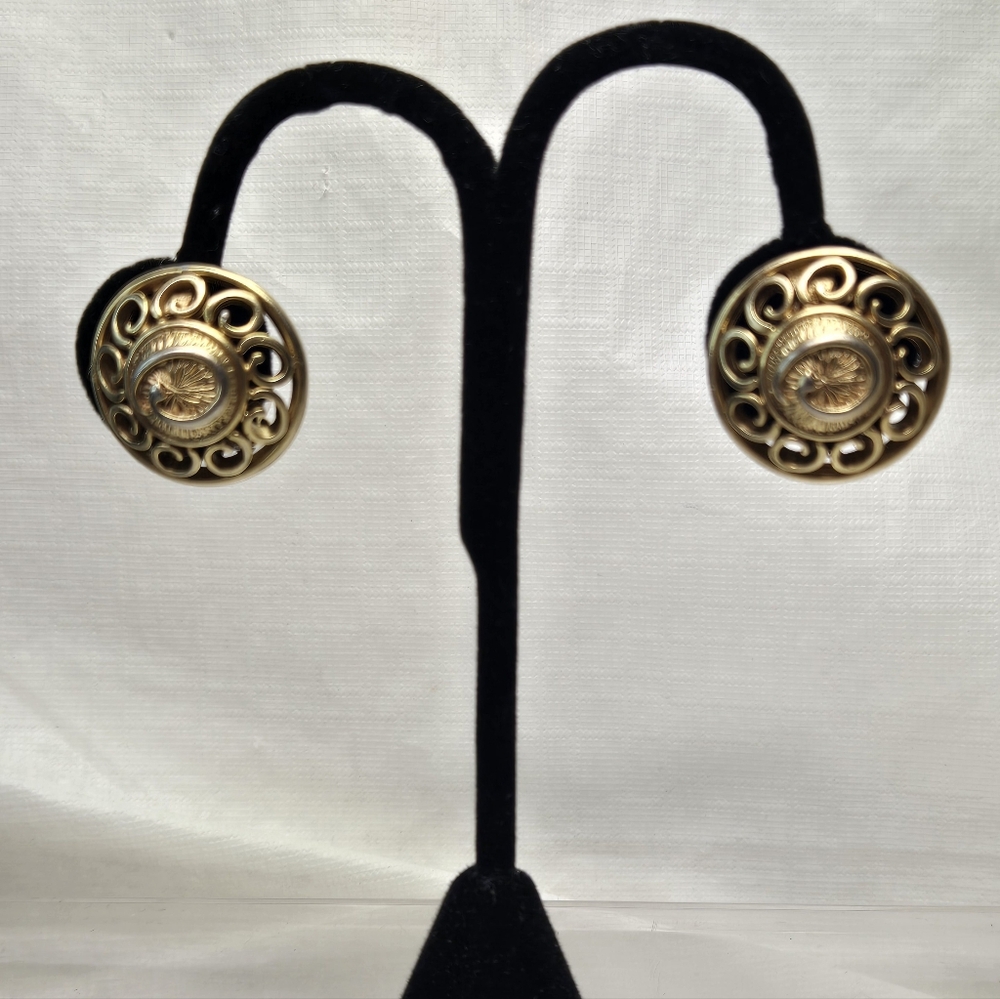 Oscar De La Renta Clip Earrings
